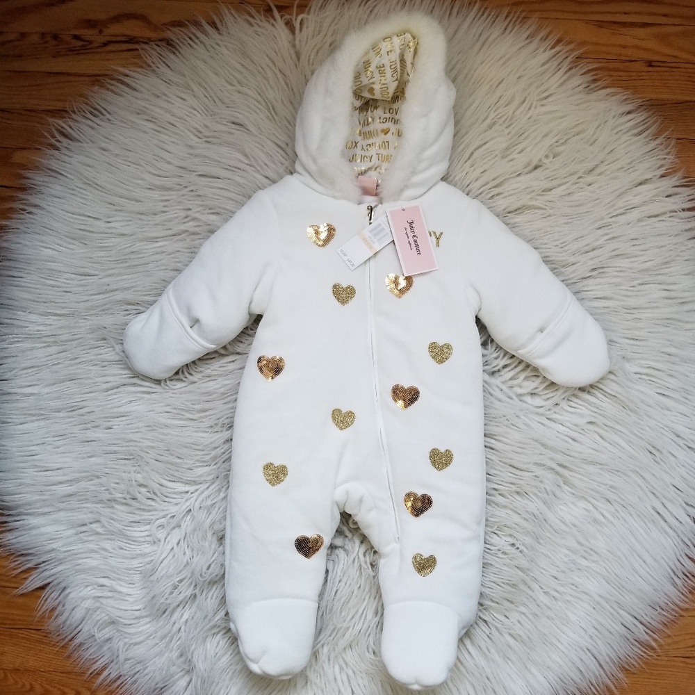Juicy Couture White Baby Snow Suit